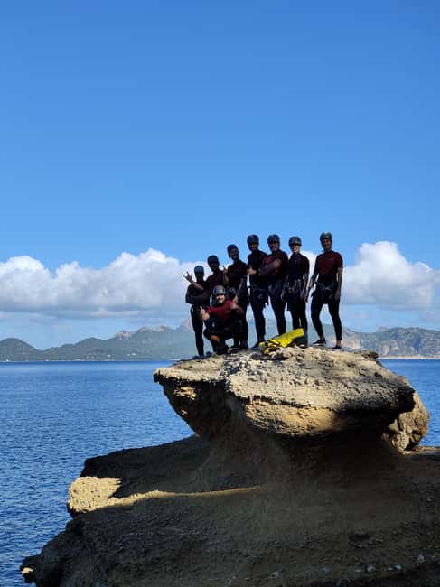 Coasteering North - Abseiling down the coastal rock