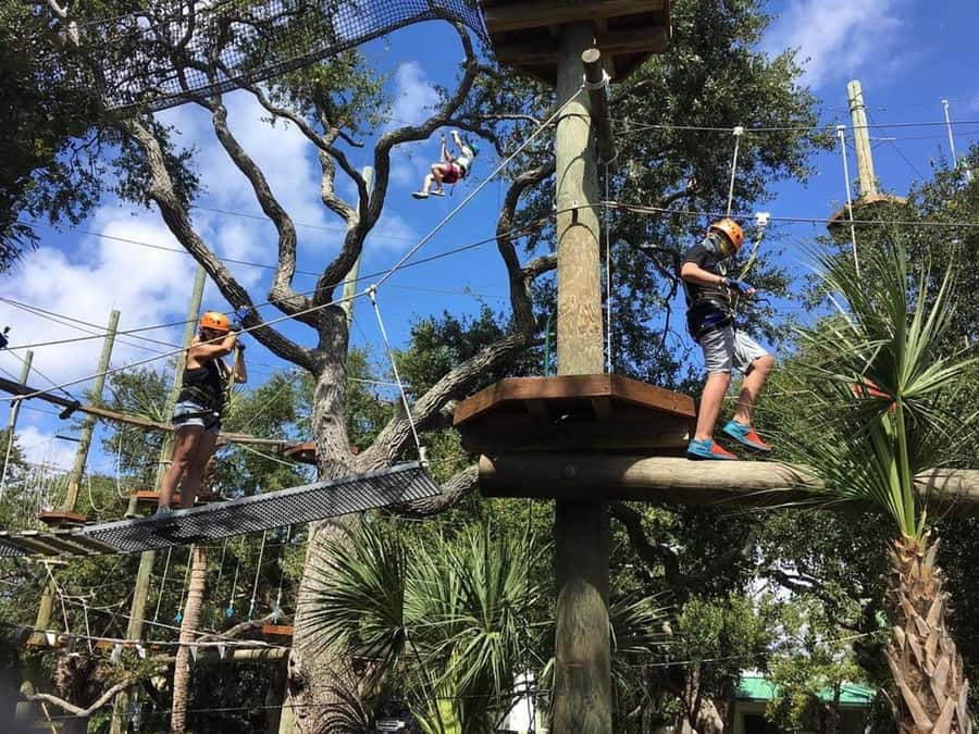 Cocoa Beach: Aerial Adventure Park Ticket - A kids course keeps younger participants closer to the ground