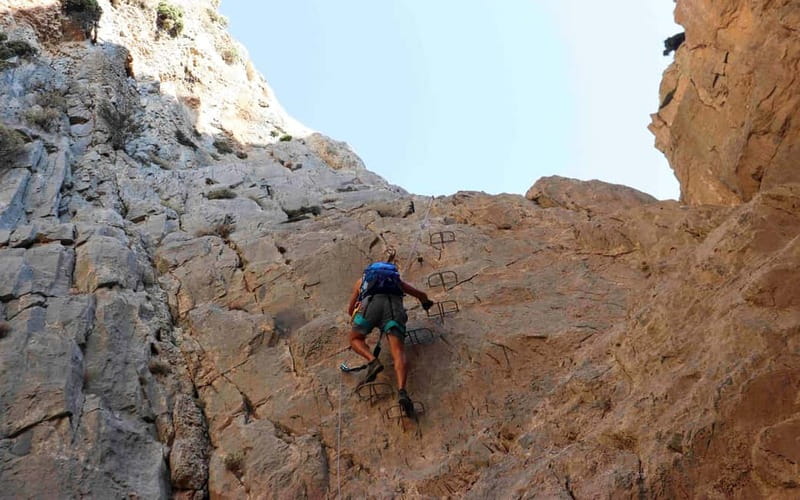 Crete: Via Ferrata in the Asterousia Mountains - Getting fitted with equipment