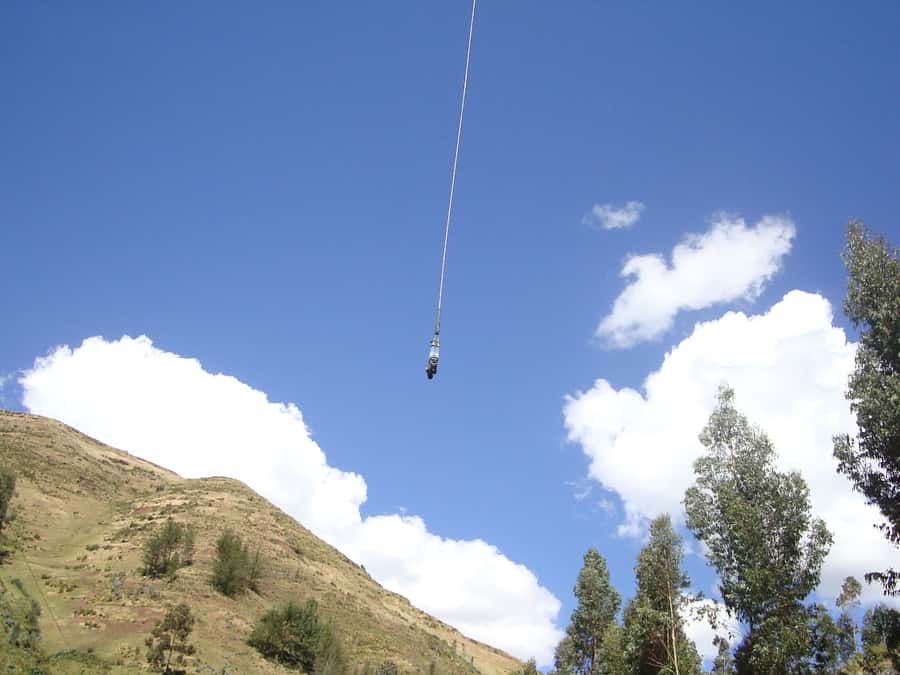 Cusco: Bungee Jump and Slingshot Combo Adventure - Standing above Cusco’s scenery