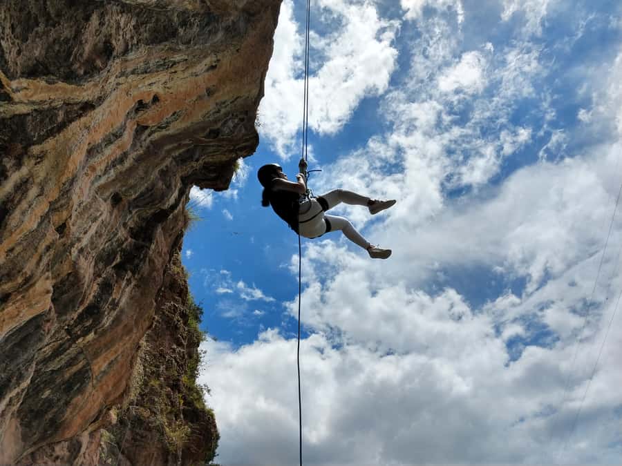 Cusco: Extreme Sky Bike and Rappelling Adventure - Pedaling 50 meters above the ground