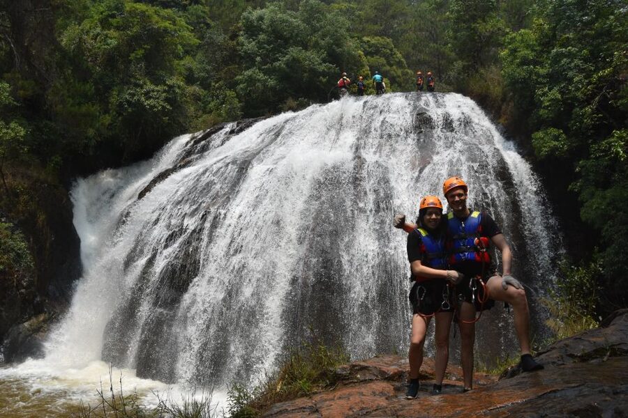 Dalat: Extreme Canyoning Adventure - The 100-meter forest zipline