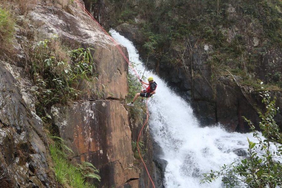 Dalat Vietnam Canyoning - The jungle hike: five kilometers of real effort