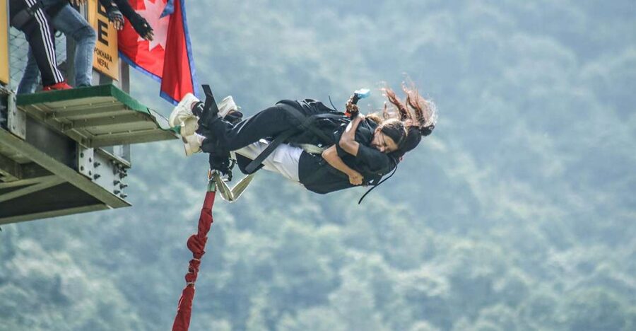 Double Dare: Tandem Bungee Adventure - The ride to the jump site