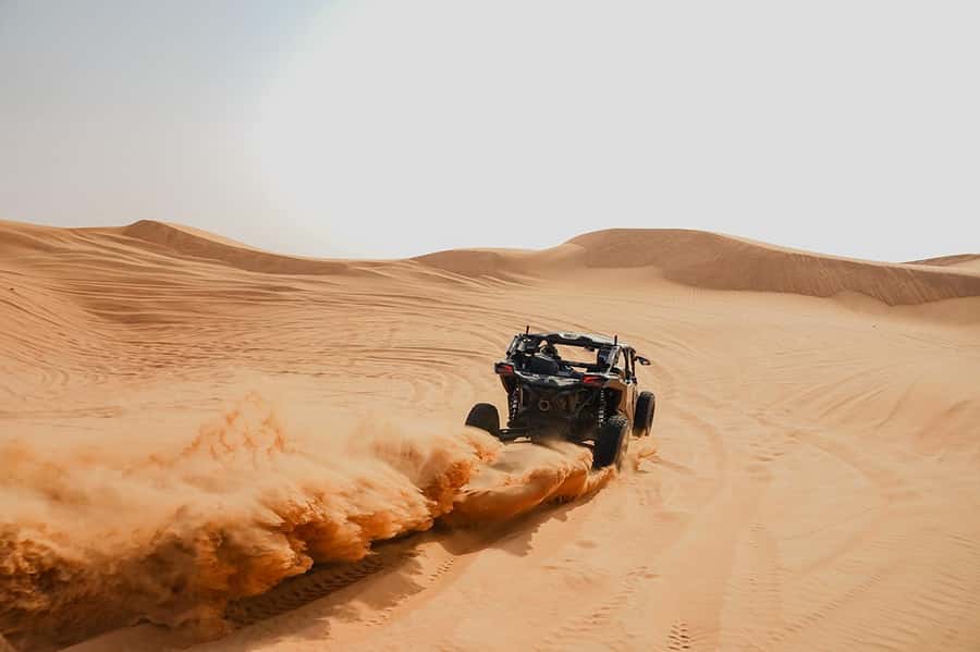 Dubai: Extreme Can-Am Buggy Desert Safari Adventure - Safety briefing and the first hour on the sand