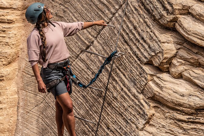 East Zion Elk Heart Cliffs Via Ferrata and Rappelling (3Hr) - Climbing the Two Long Via Ferrata Pitches