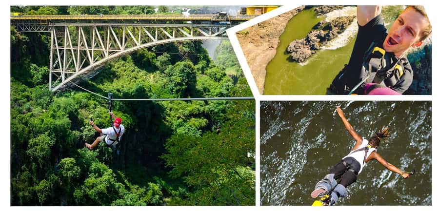 Experience Bungee, Swing & Slide from Victoria Falls Bridge - The 111-meter bungee jump