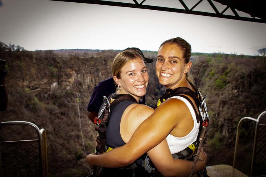 Experience Bungee, Swing & Slide from Victoria Falls Bridge - The bridge slide zipline