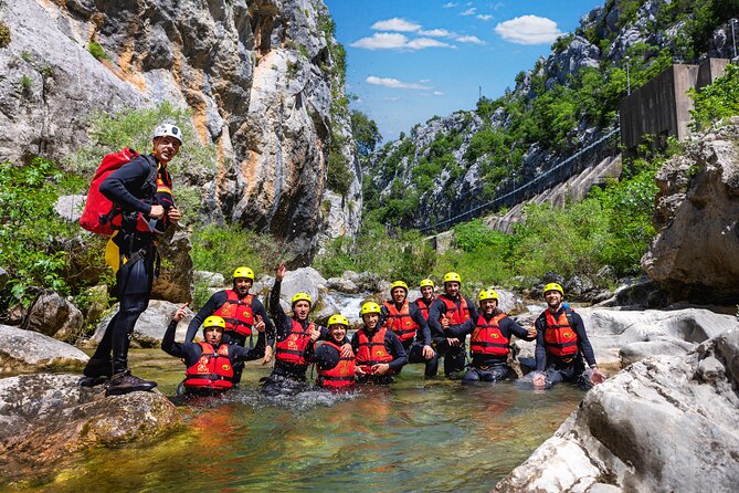 Extreme Canyoning on Cetina River from Split or Šestanovac - The 53-meter waterfall rappel