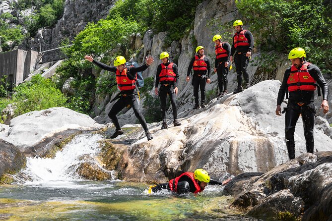 Extreme Canyoning on Cetina River from Split or Šestanovac - Getting fitted for the Cetina canyon