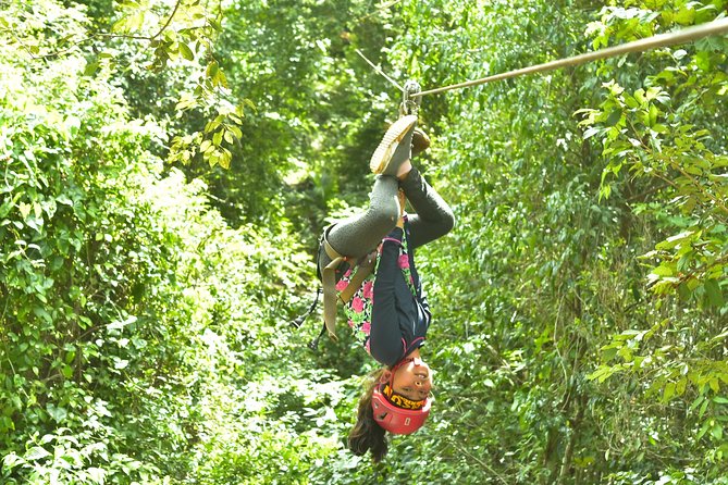 Extreme Horses Adventure with ATV, Ziplines & Cenote - Three ziplines, hanging bridges, and a water landing