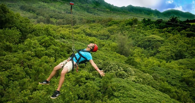 Extreme ZIPLINE 1500M & CANYONING in DA LAT - The dry cliff and the first canyoning tests