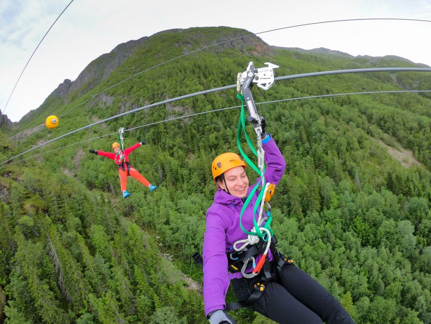 Feel the adrenaline in Mosjøen Zipline - Looking down from 70 metres