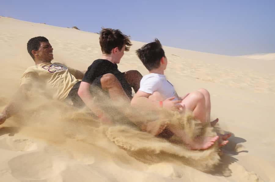 From Boa Vista: Sandboarding Adrenaline down the big Dunes - The ride down: simple thrills in a wild setting