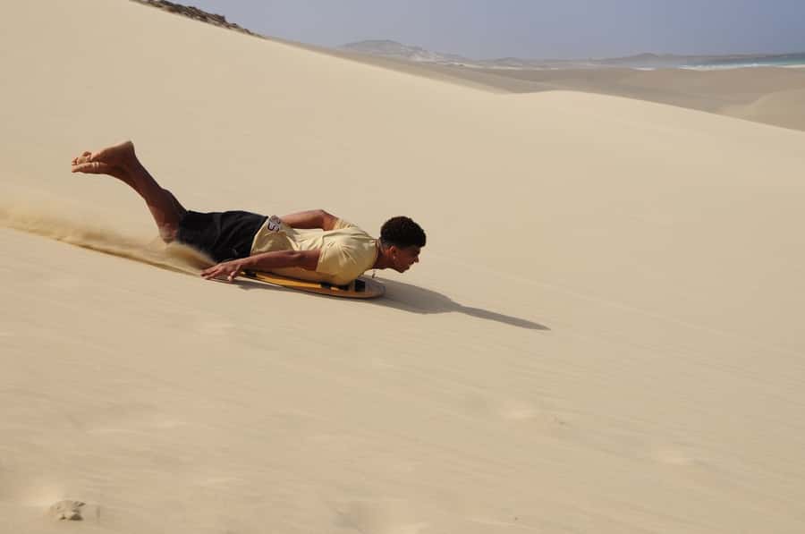 From Boa Vista: Sandboarding Adrenaline down the big Dunes - Languages, group size, and the feel of the outing