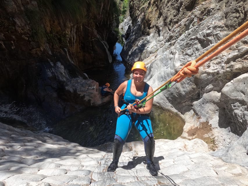 From Estepona: Guadalmina River Guided Canyoning Adventure - The Five-Meter Rappel and Optional Jumps