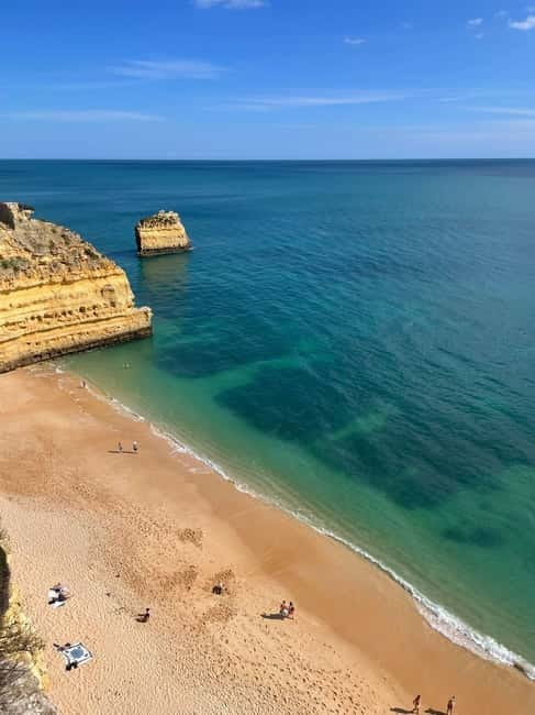 From Faro: Adventure Express Tour - Cliff Jump & Beach - Algar Seco: a rocky start with real water time