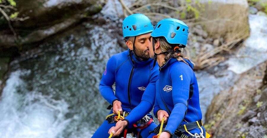 From Funchal: Intermediate (Level 2) Canyoning Adventure - A short walk to the stream