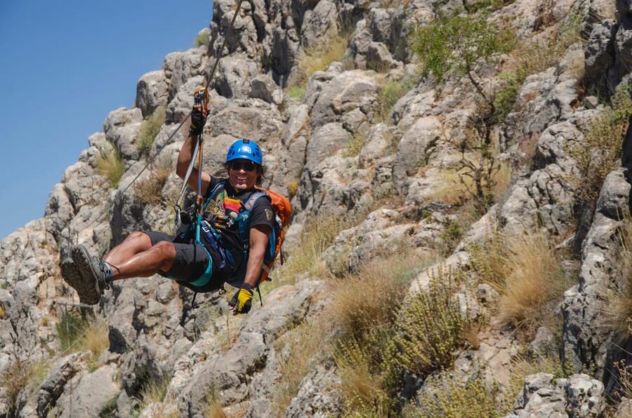 From Granada: Climb Zafarraya's 'Via Ferrata John Hogbin' - Reaching the summit and earning the picnic