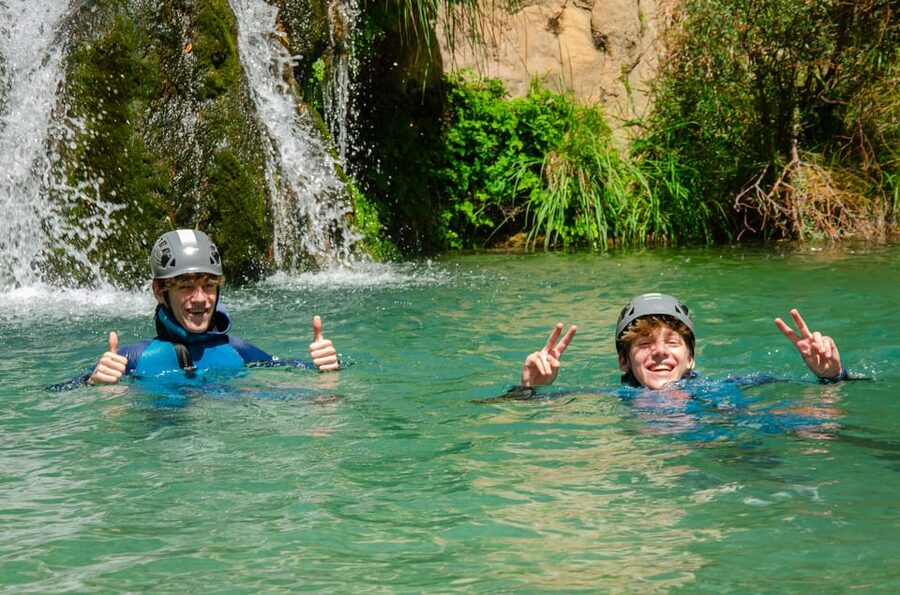 From Granada: Rio Verde Canyoning Tour with Lunch - Waterfalls, ropes, and nervous first-timers