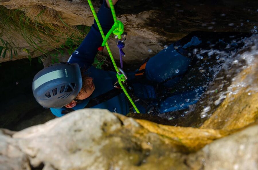 From Granada: Rio Verde Canyoning Tour with Lunch - The approach walk and safety briefing