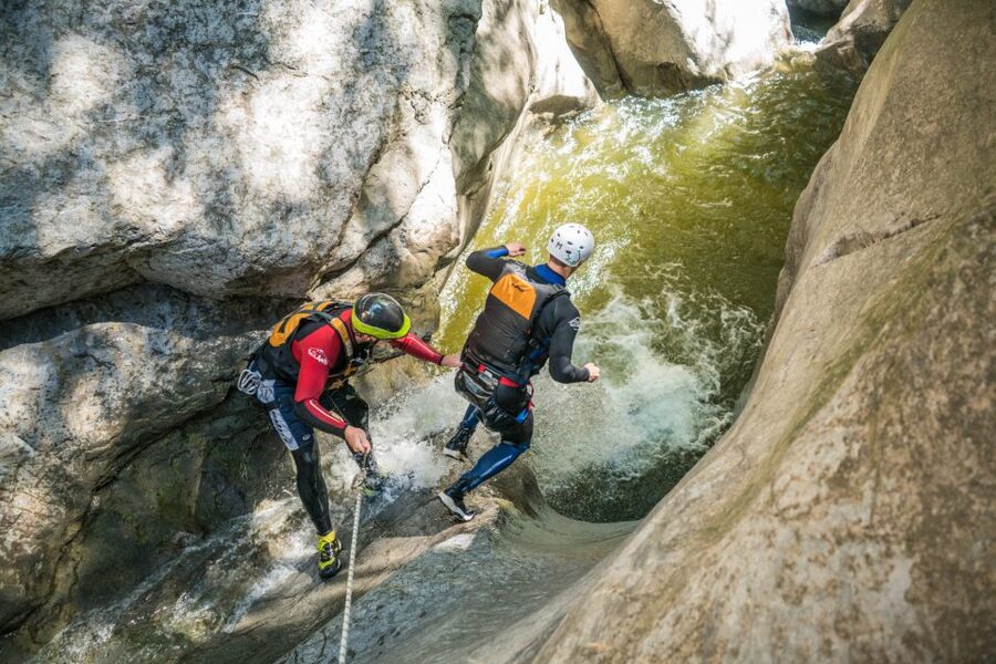 From Interlaken: Canyoning Chli Schliere - Lunch, drinks, and hot showers afterward