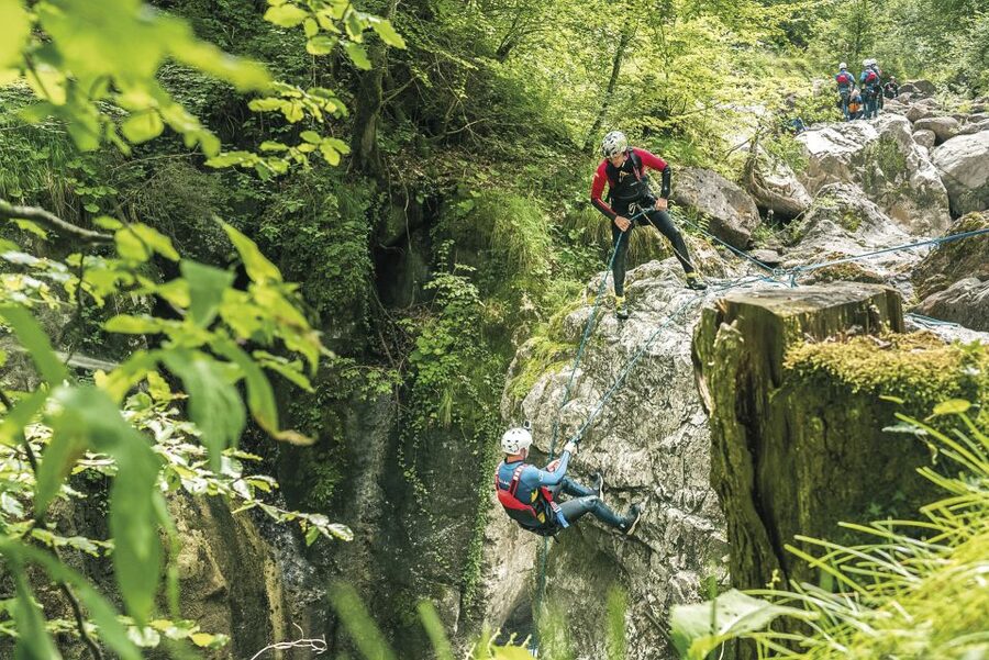 From Interlaken: Local Canyoning Trip - Getting ready at the Wilderswil base