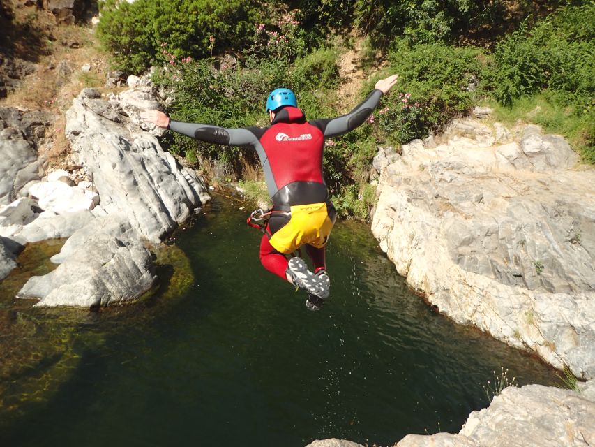 From Marbella: Guadalmina River Guided Canyoning Adventure - Entering the Canyon of the Angosturas