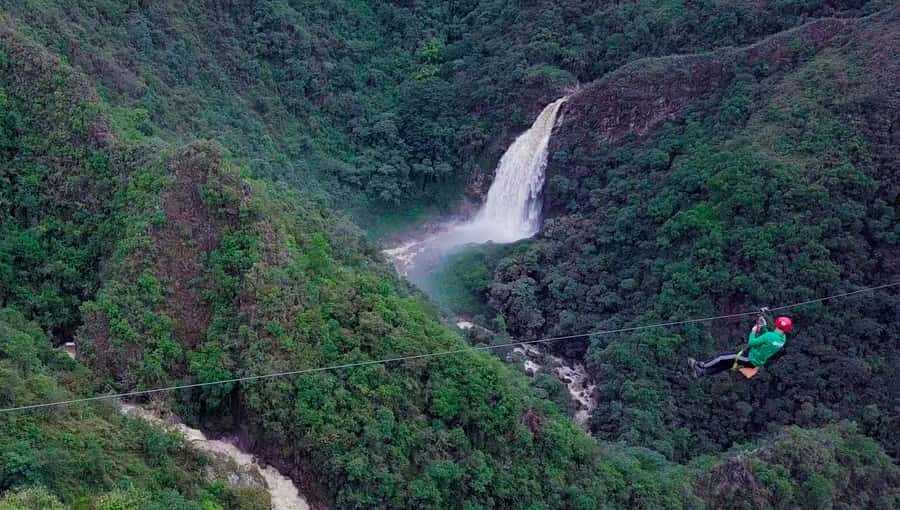 From Medellin:Powerful via Ferrata & Zipline Giant Waterfall - From Medellín to Antioquia’s mountain country