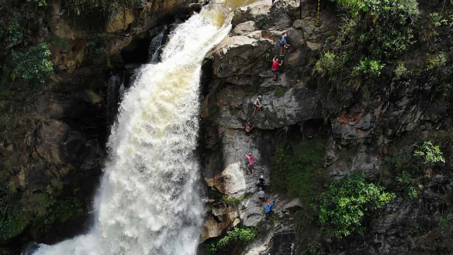 From Medellin:Powerful via Ferrata & Zipline Giant Waterfall - Safety, fitness, and body measurements
