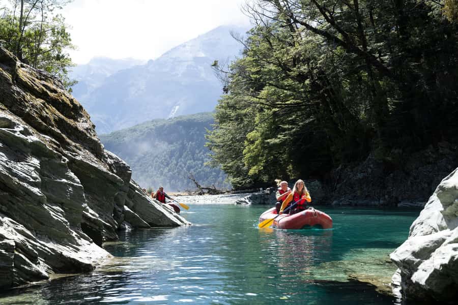 From Queenstown: Dart River Canoe & Jet Boat Day Trip - Rockburn Chasm and the clear-water stops