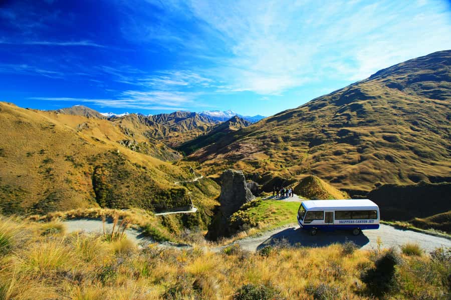 From Queenstown: Skippers Canyon Jet Boat Ride - Gold mining, old roads, and useful commentary