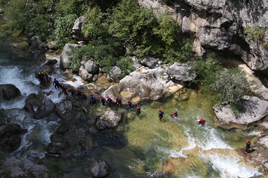 From Split: Canyoning on the Cetina River - Walking, swimming, and scrambling through the river