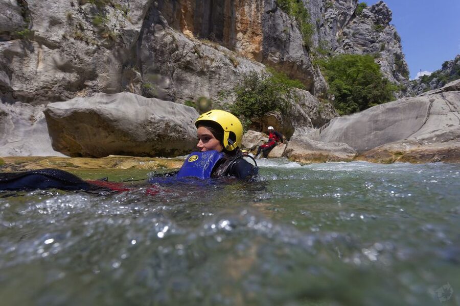 From Split: Canyoning on the Cetina River - Gubavica waterfall and the canyon walls
