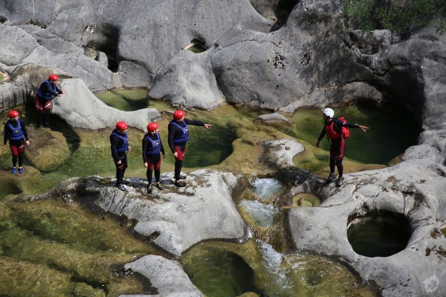 From Split: Canyoning on the Cetina River - Guides, safety, and group pace