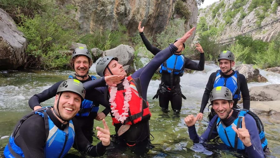 From Split/Omiš: Canyoning Cetina River + Free Photos/Video - Five Minutes Later, the River Begins