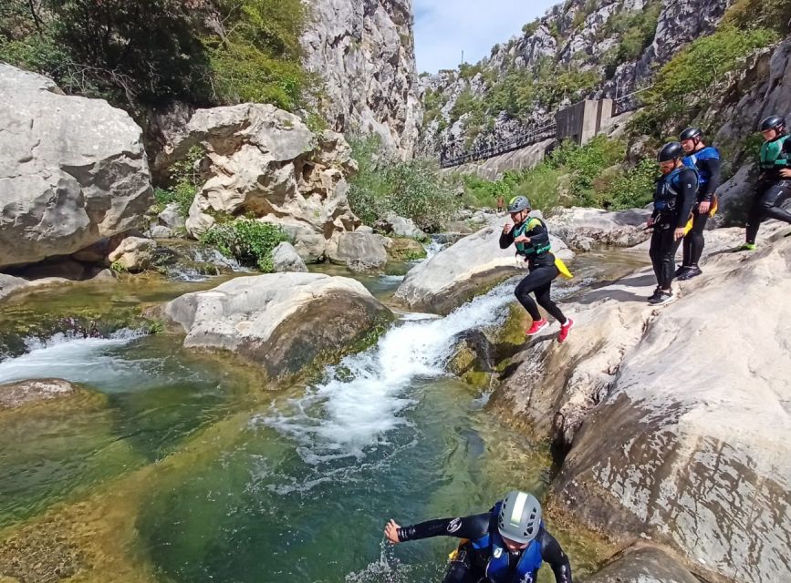 From Split/Omiš: Canyoning Cetina River + Free Photos/Video - The 50-Meter Waterfall