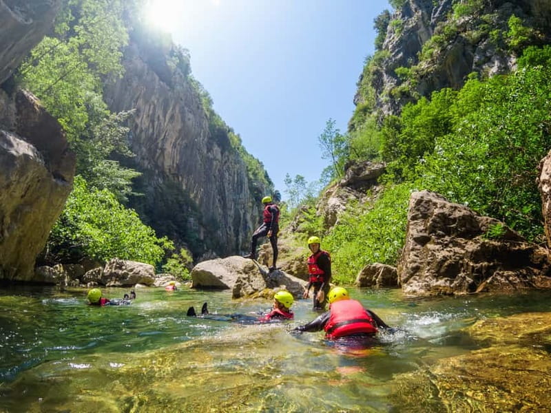 From Split/Šestanovac: Canyoning on Cetina River - The 100-meter tunnel and tall waterfalls