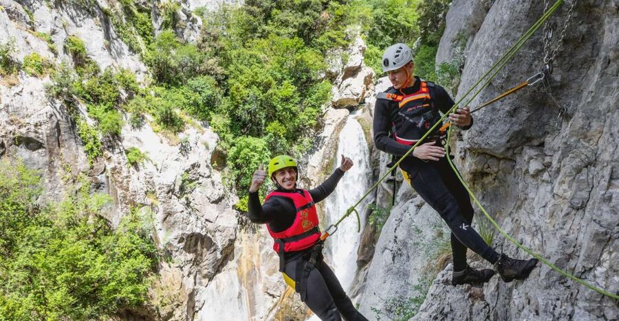 From Split/Šestanovac: Extreme Canyoning on Cetina River - Cliff jumps, slides, and swimming sections