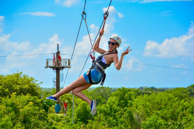 Full Access To Bavaro Adventure Park - With Buggys & Lunch - Zip lines for beginners and confident riders