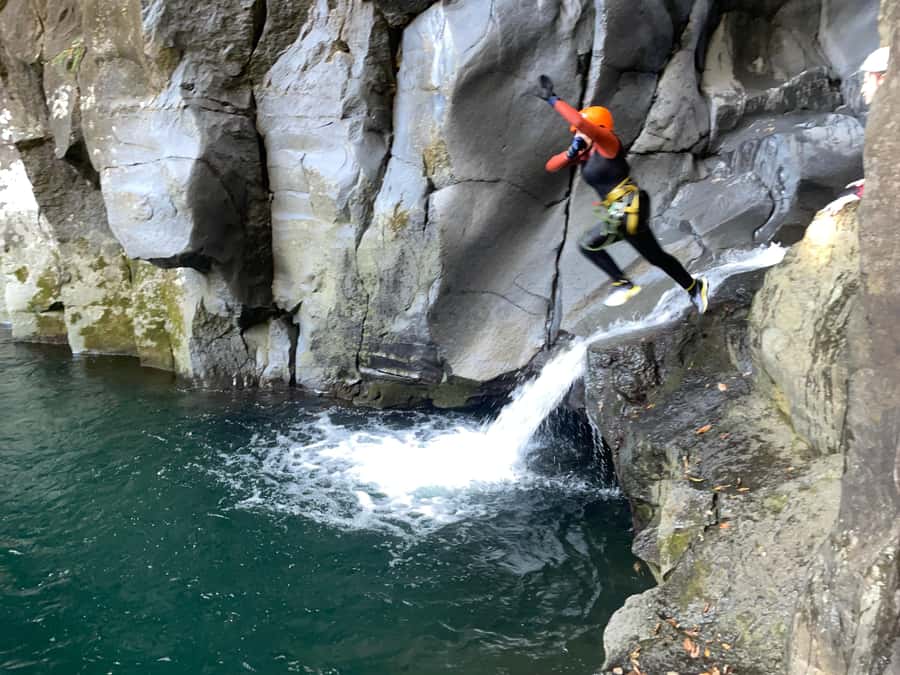 Fun Canyoning Activity at the bottom of Mt. Fuji - A good introduction for first timers