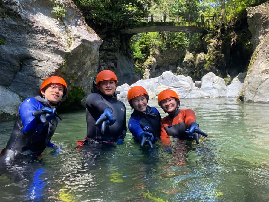 Fun Canyoning Activity at the bottom of Mt. Fuji - The three-hour experience, from arrival to onsen