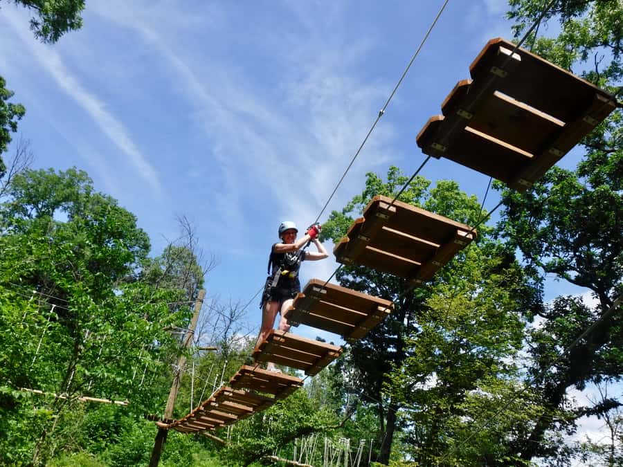 Galena: Aerial Adventure Park- Long Hollow Canopy Tours - The first 30 minutes: harness, safety, and Ground School