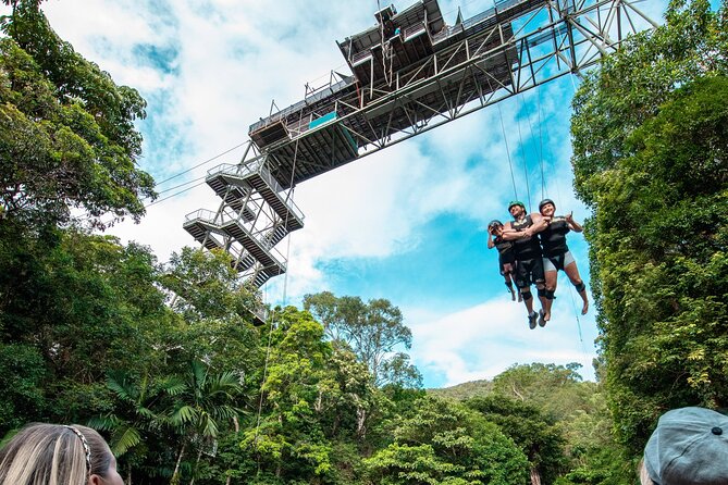 Giant Swing Skypark Cairns by AJ Hackett - The bungy jump from the 50-metre tower