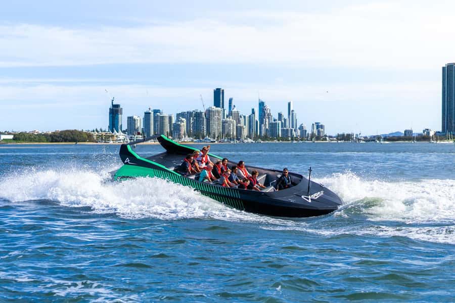Gold Coast: Jet Boat Ride & Sea World Entry Ticket - Shows and the stunt program