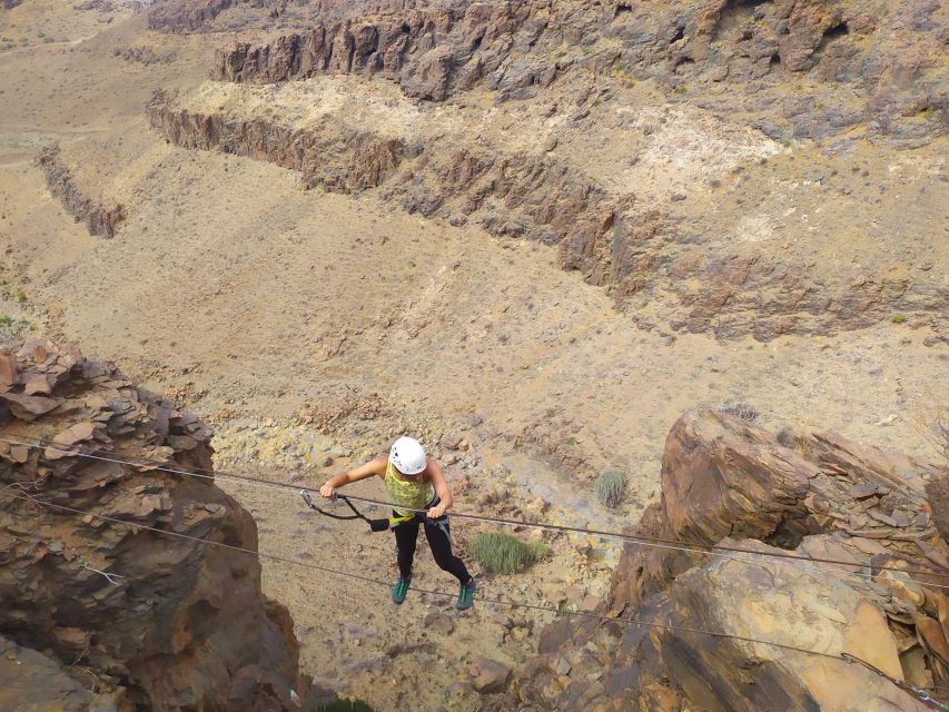 Gran Canaria: Cliff Climbing Via Ferrata Trip by Maspalomas - Climbing a 65-meter Via Ferrata