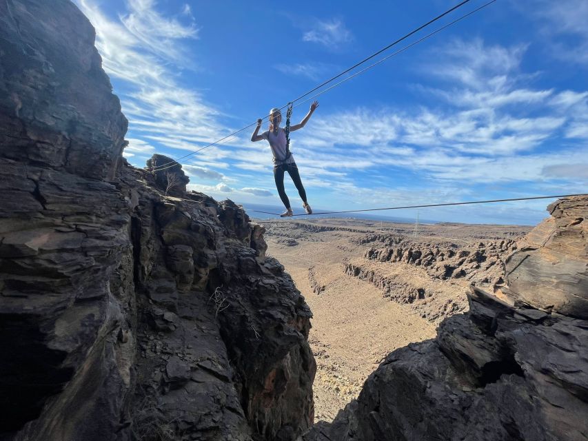 Gran Canaria: Cliff Climbing Via Ferrata Trip by Maspalomas - Finishing with Gran Canaria’s highest swing