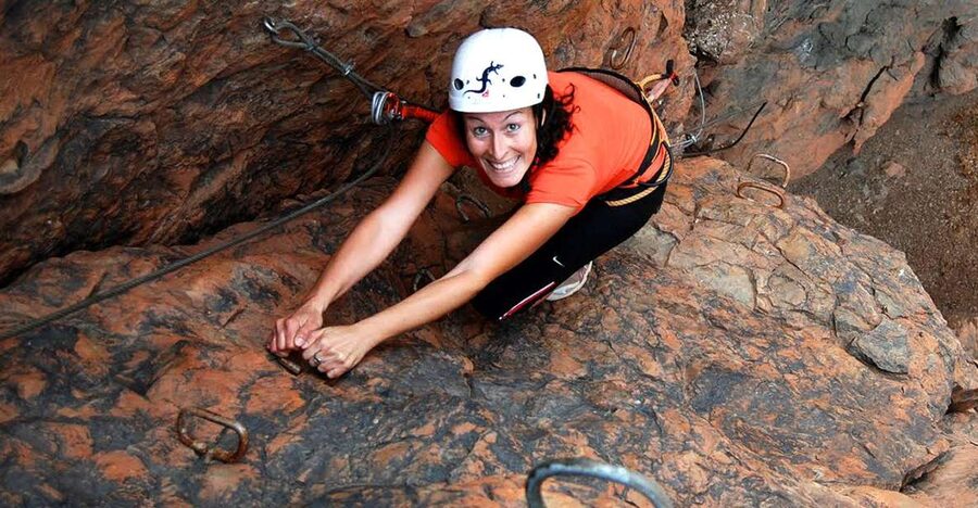 Gran Canaria: Guided Via Ferrata and Zipline Adventure - The short walk to the climbing route