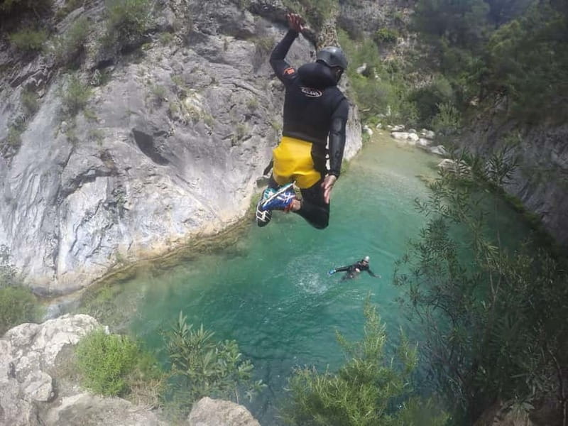 Granada: Rio Verde Canyoning Tour with Photos & Videos - The Walk Into the Gorge