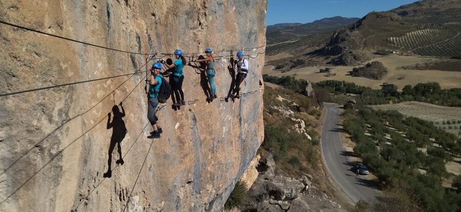 Granada: Via Ferrata Moclín with Transfers - What the 480-meter route feels like